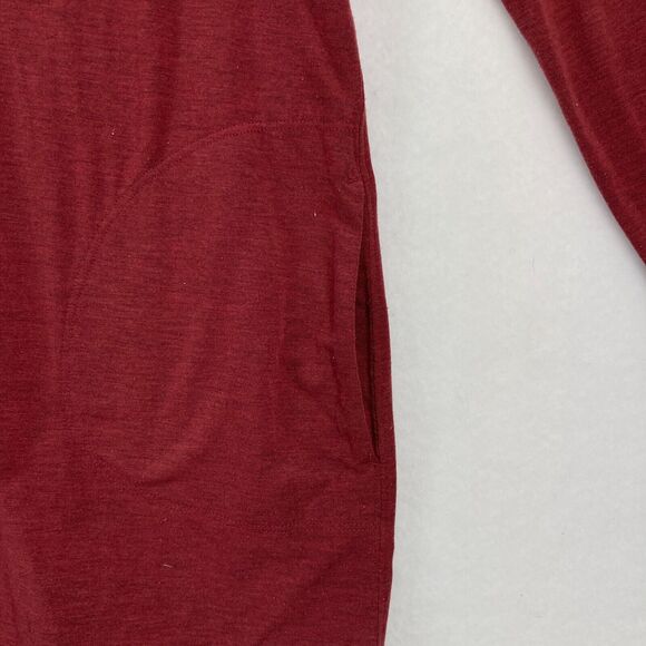 Duluth NoGa Hoodie Sweatshirt Women's Large‎ Red Wool Blend Lightweight Stretch - Picture 3 of 11